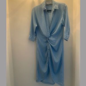 Zara Knotted Denim Dress